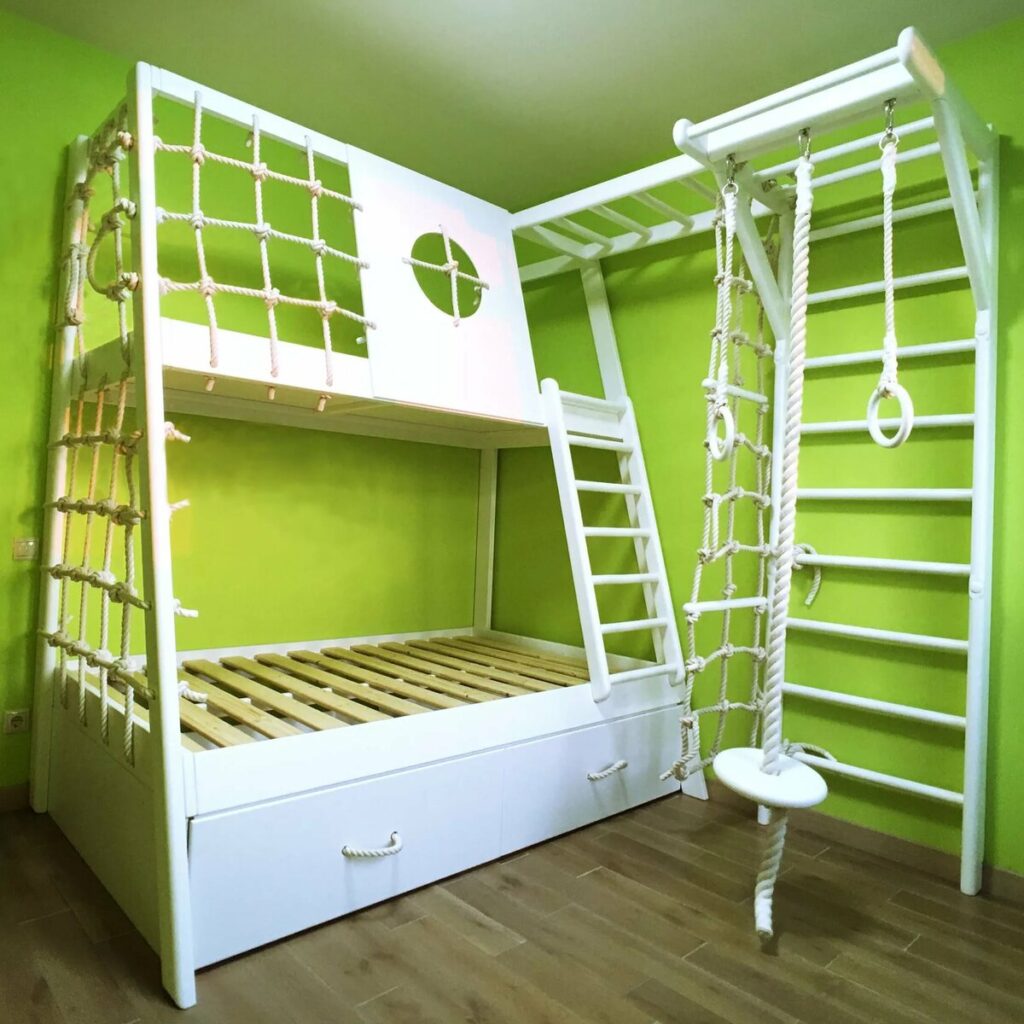 шведская стенка детская кровать