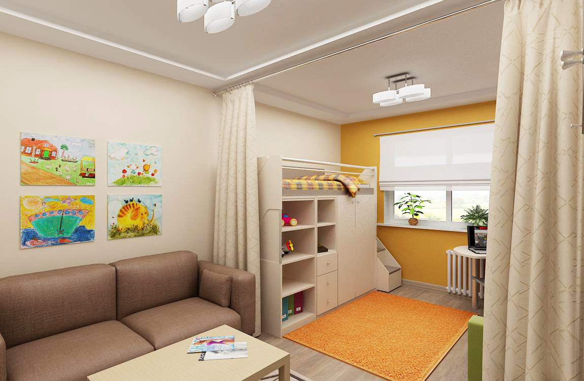 Дизайн 2 Комнатной Квартиры С Детской