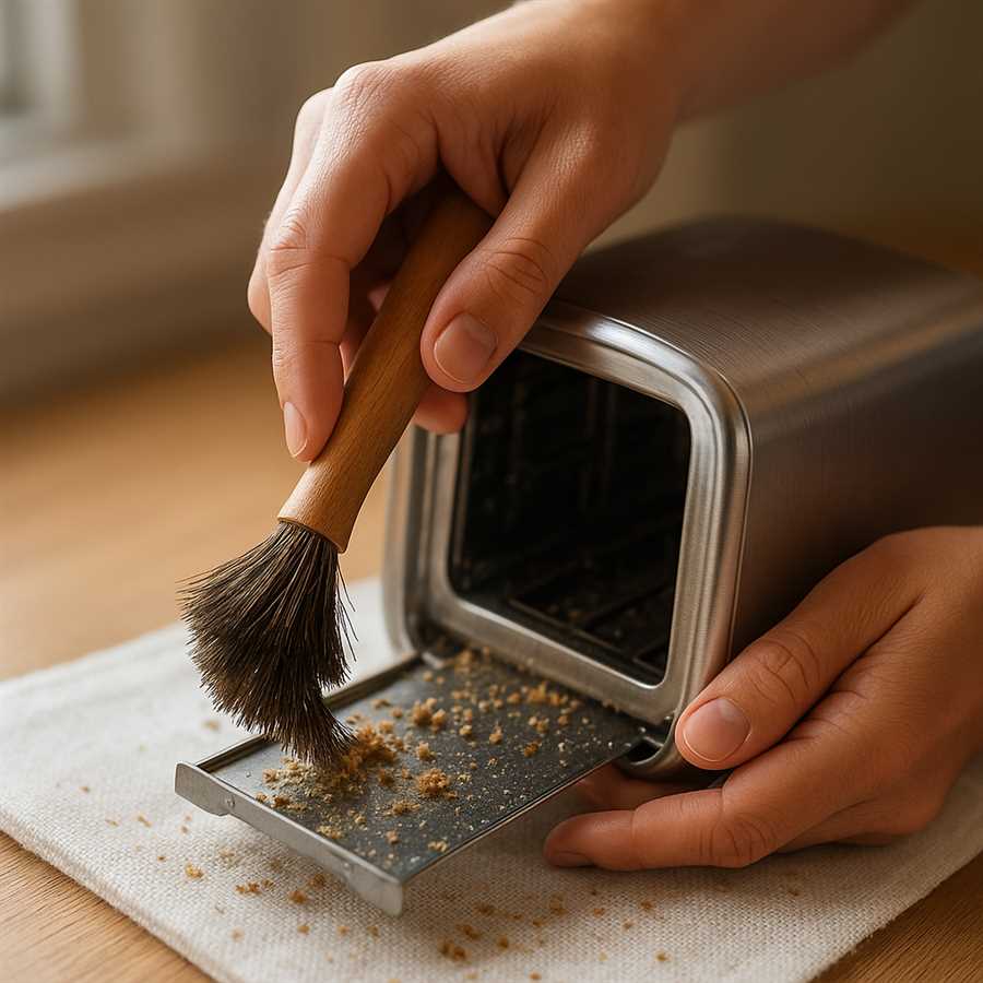 Чем почистить тостер внутри от крошек