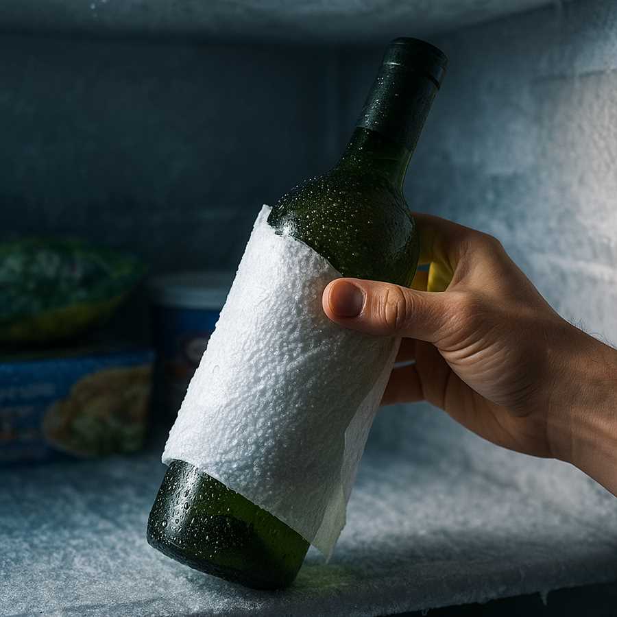 Как быстро охладить бутылку вина Как быстро охладить бутылку вина