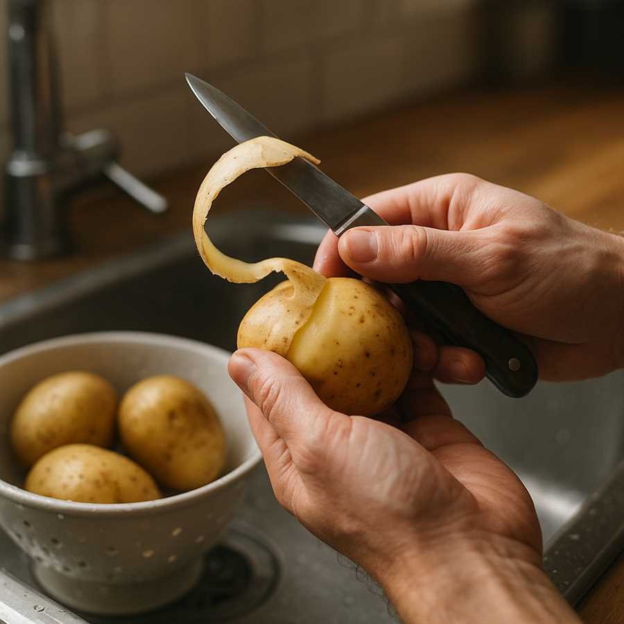 Как быстро почистить картофель Как быстро почистить картофель