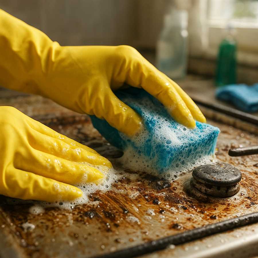 Как отмыть плиту от застарелого жира Как отмыть плиту от застарелого жира