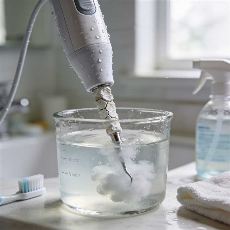 Как почистить ирригатор от известкового налёта