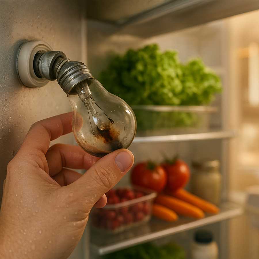 Почему лампочка в холодильнике не горит: замена освещения