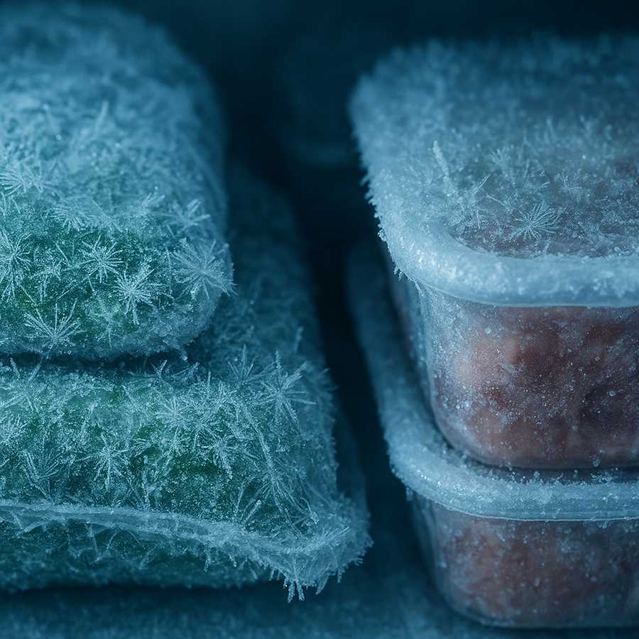 Почему на продуктах в холодильнике образуется иней