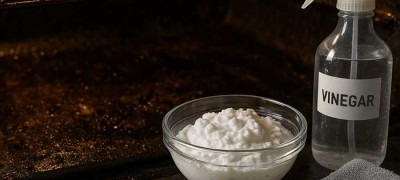 Как отмыть духовку содой и уксусом