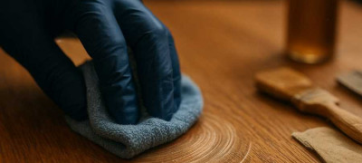 Полировка деревянного стола