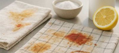 Как стирать кухонные полотенца – удаление пятен