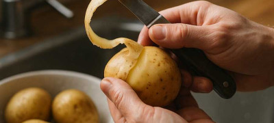 Как быстро почистить картофель