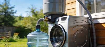 Стиральная машина с баком для воды – для дачи без водопровода