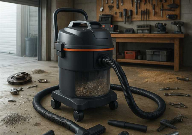 Как выбрать промышленный пылесос для гаража