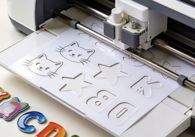 Режущий плоттер для магнитного винила: делаем именные магниты на холодильник малым тиражом