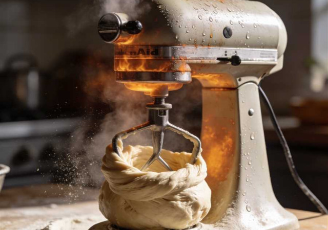 Почему миксер перегревается при замесе теста