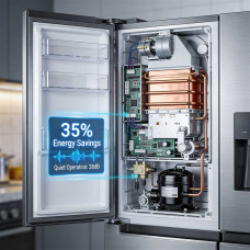 Инверторный компрессор в холодильнике – экономия и бесшумность