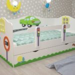 детская кровать с бортиками и ящиками от 2 лет