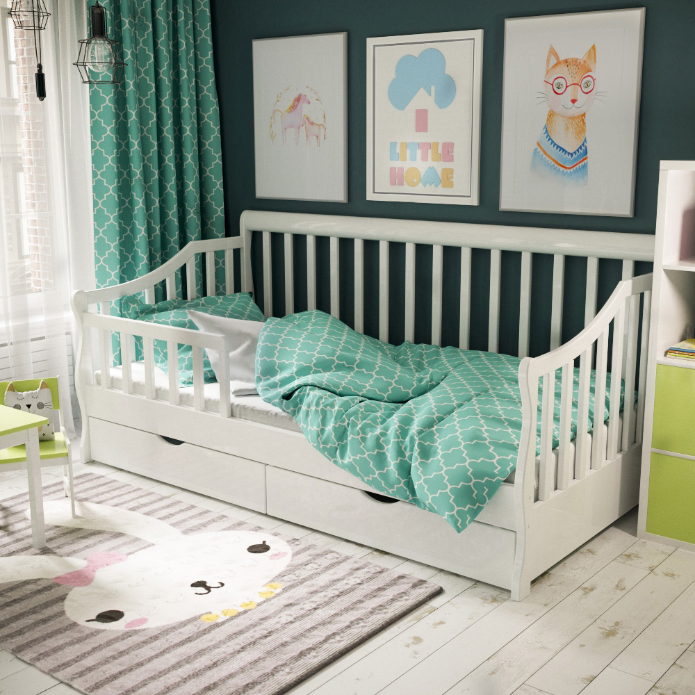 Кровать детская от 3 лет с бортиками размеры