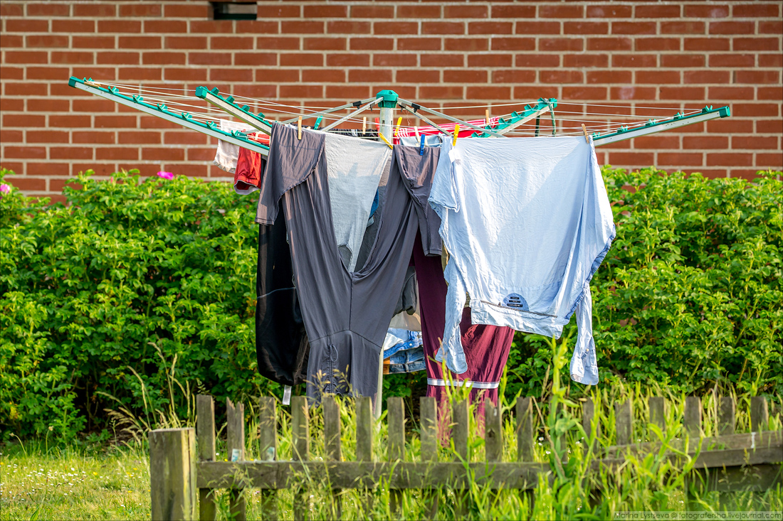 как высушить одежду на улице идеи