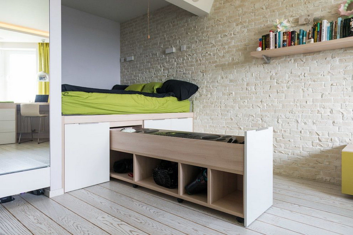 мебель с подиумом и спальным местом
