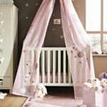 кровать с балдахином детская розовая