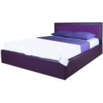 кровать с подъемным механизмом темно фиолетовая