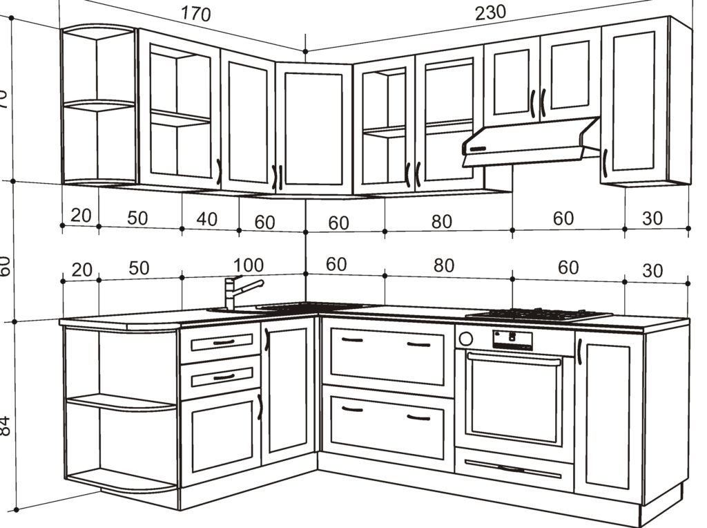 Схема сборки кухонного шкафа