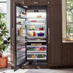 шкаф для холодильника коричневый