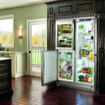 шкаф для холодильника красивый