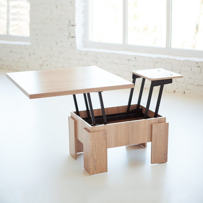 Круглый деревянный стол трансформер