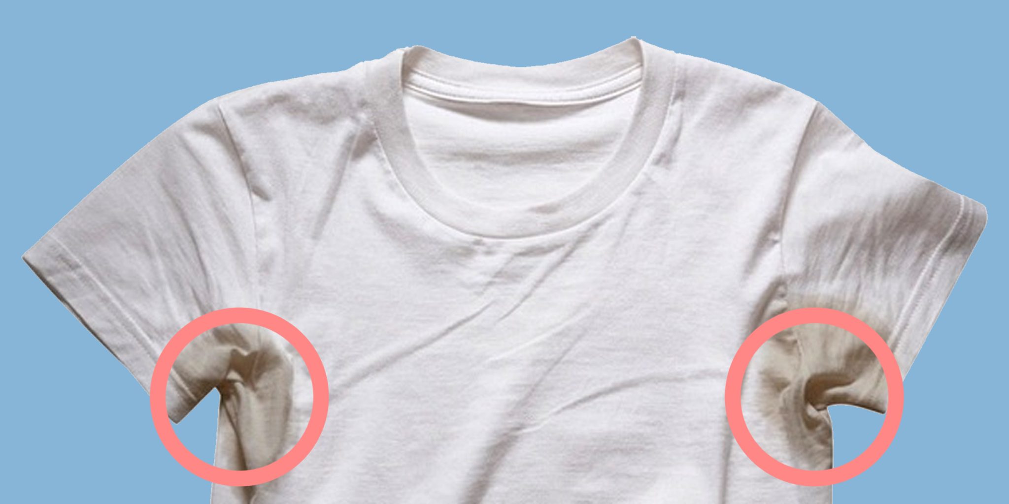 Используйте отбеливатель для удаления пятен на футболке