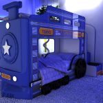 детская кровать-машина двухэтажная