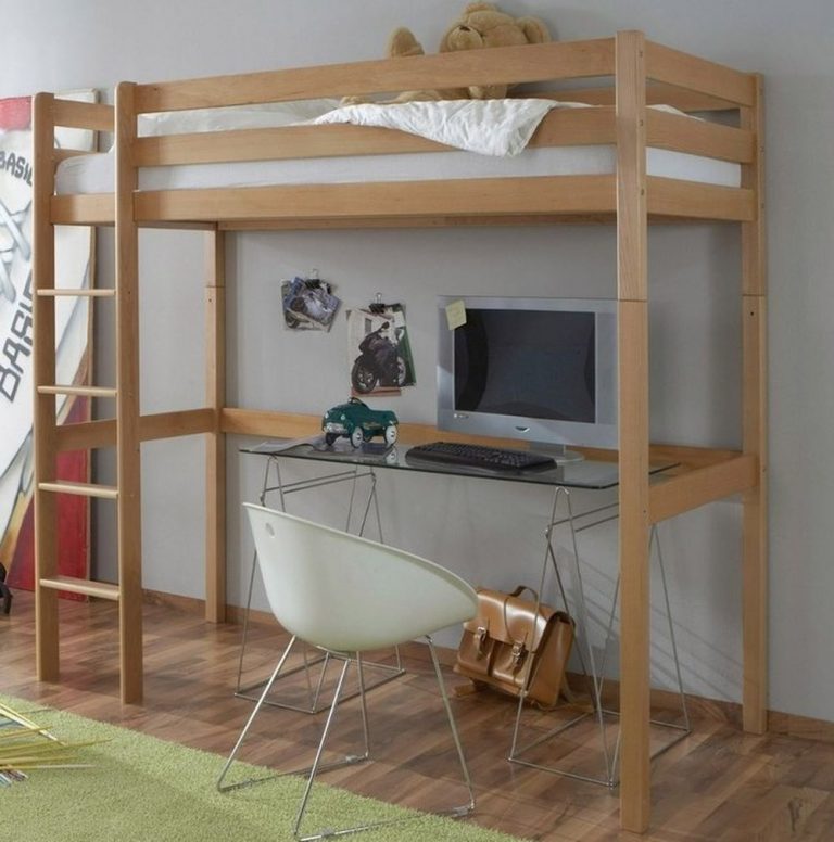 Икеа детская двухъярусная кровать деревянная
