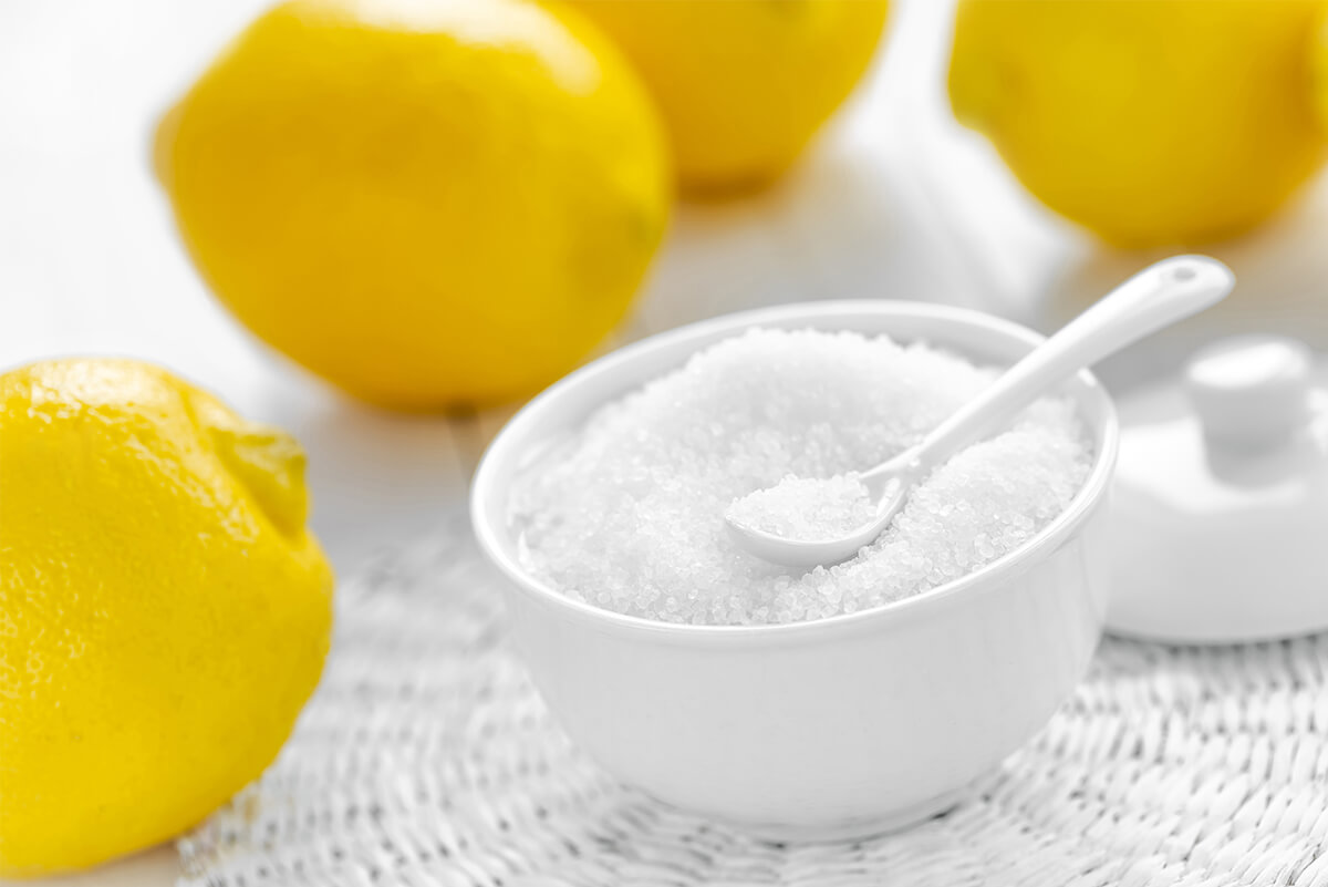 чистка плиты лимонной кислотой