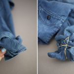 отбеливание джинсовой ткани разводами