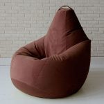 кресло-мешок коричневое