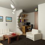 мебель в однокомнатной квартире варианты идеи