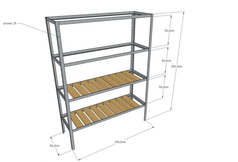 Стеллаж для гаража своими руками из дерева чертежи и схемы