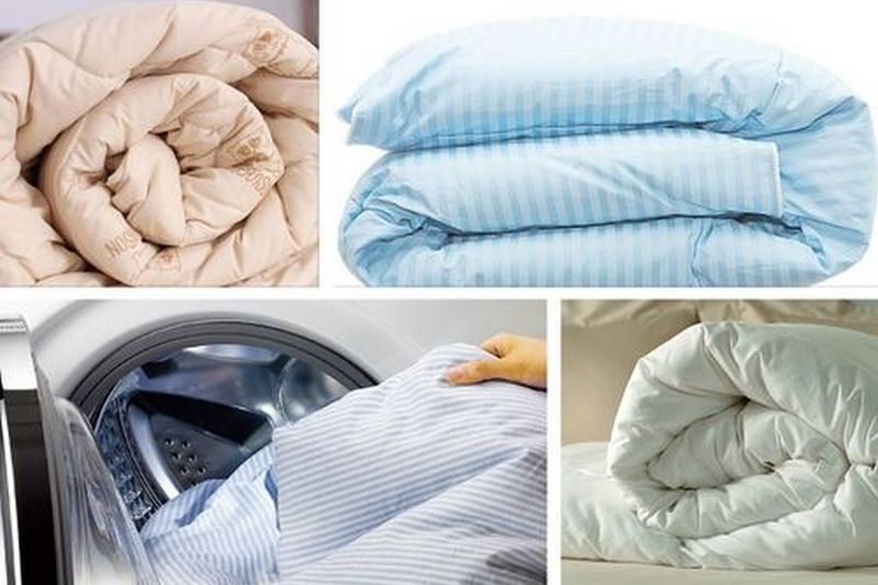 Особенности стирки различных типов одеял