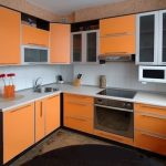 ящики в кухню оранжевая