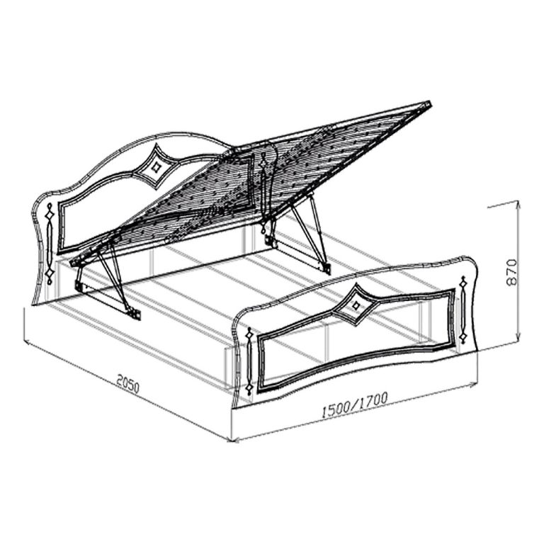 Кровать двуспальная с подъемным механизмом своими руками чертежи и размеры схемы и проекты эскизы