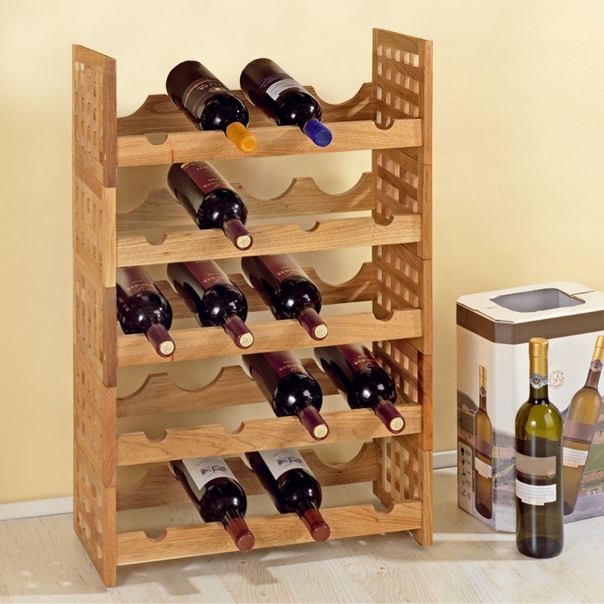 Коллекция стеллажей для винных бутылок