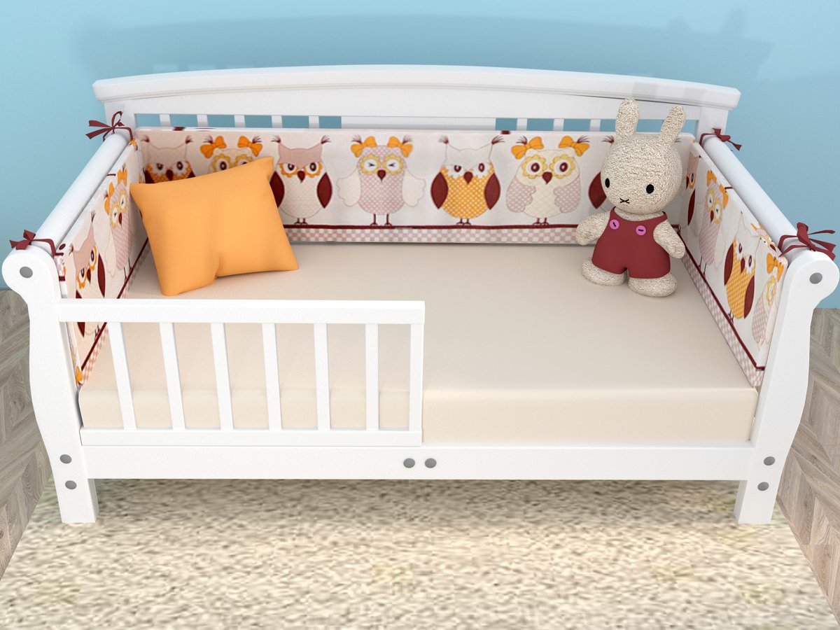 Кровать детская с 2 лет с бортиками фото