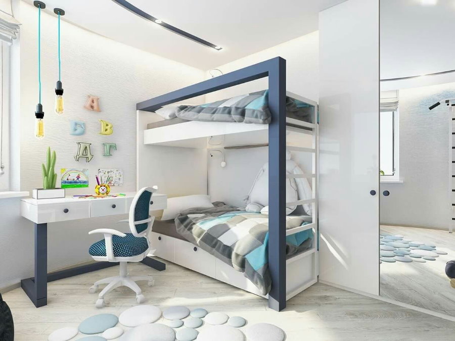 детская двухъярусная кровать дизайн