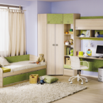 детская комната зеленая