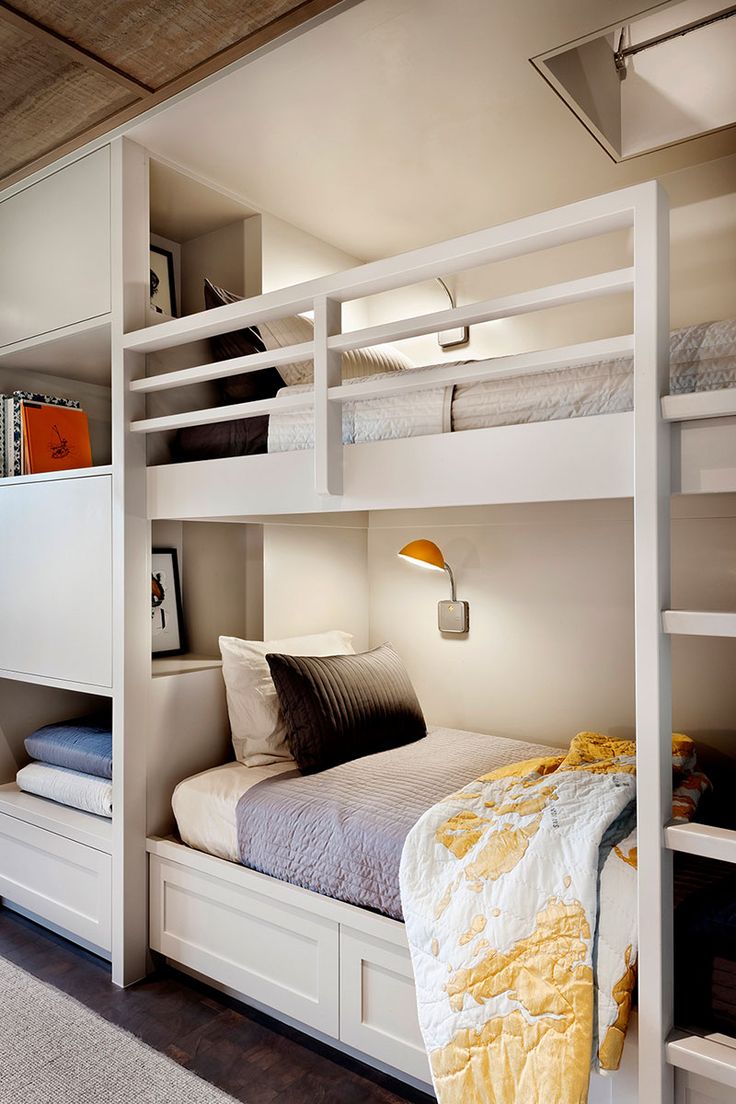 Комната для подростков с двухъярусной кроватью