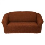 еврочехол на диван коричневый