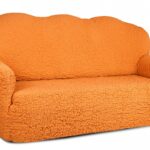 еврочехол на диван оранжевый