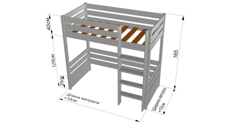 Кровать чердак каприз 7 схема сборки