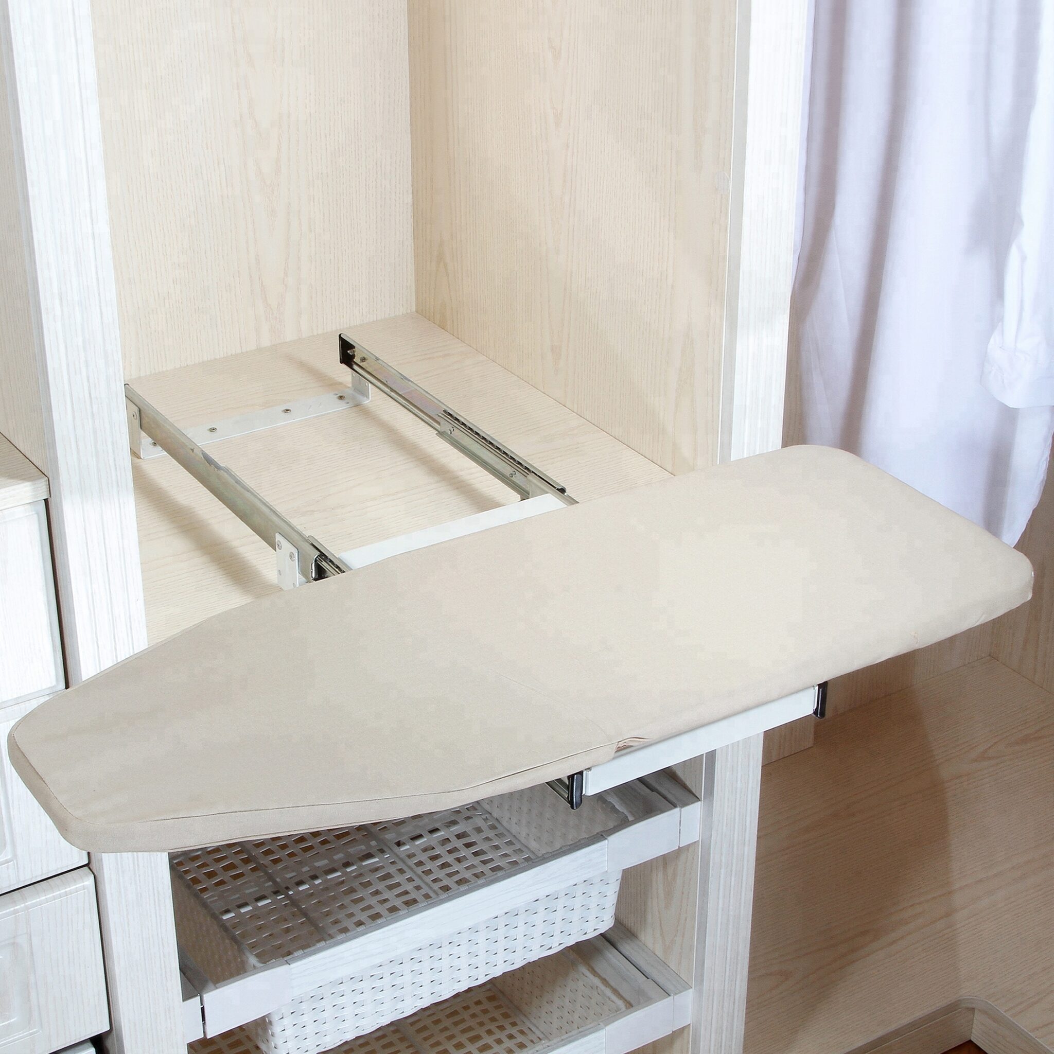 Встроенная гладильная доска в шкаф размеры