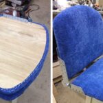 кресло синее