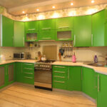 фасад кухни зеленый